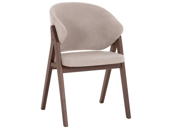 ΚΑΡΕΚΛΑ HANA HM9746.11 RUBBERWOOD ΣΕ ΜΑΥΡΟ ΧΡΩΜΑ-ΓΚΡΙ ΥΦΑΣΜΑ 55,5x60x85Yεκ.