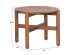 LOUNGE ΣΕΤ SANJI HM21214 ΤΡΑΠΕΖΙ & 2 ΠΟΛΥΘΡΟΝΕΣ--ΞΥΛΟ ΑΚΑΚΙΑΣ-ΑΛΟΥΜΙΝΙΟ-ΣΧΟΙΝΙ