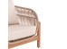 LOUNGE ΣΕΤ SANJI HM21214 ΤΡΑΠΕΖΙ & 2 ΠΟΛΥΘΡΟΝΕΣ--ΞΥΛΟ ΑΚΑΚΙΑΣ-ΑΛΟΥΜΙΝΙΟ-ΣΧΟΙΝΙ