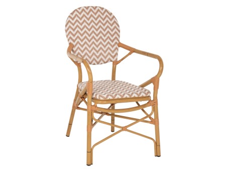 ΠΟΛΥΘΡΟΝΑ ΑΛΟΥΜΙΝΙΟΥ BAMBOO LOOK ΦΥΣΙΚΟ - ΛΕΥΚΟ HM5928.03 55x58x95 εκ.