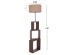 ΦΩΤΙΣΤΙΚΟ ΔΑΠΕΔΟΥ MDF ΚΑΡΥΔΙ HM7608.01 Φ38x140 εκ.