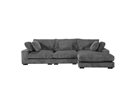 ΚΑΝΑΠΕΣ ΔΕΞΙΑ ΓΩΝΙΑ CRANFIELD HM3287.01R ΓΚΡΙ ΡΙΓΕ ΥΦΑΣΜΑ 313x169(γωνία)x80Υεκ.
