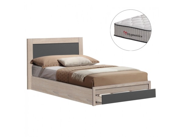 ΚΡΕΒΑΤΙ ΜΕ ΣΥΡΤΑΡΙ & ΣΤΡΩΜΑ MELANY HM10756.04 ΜΕΛΑΜΙΝΗ SONAMA/ΓΚΡΙ--ΓΙΑ 90x190εκ ΚΡΕΒΑΤΙ ΜΕ ΣΥΡΤΑΡΙ & ΣΤΡΩΜΑ MELANY HM10756.04 ΜΕΛΑΜΙΝΗ SONAMA/ΓΚΡΙ--ΓΙΑ 90x190εκ