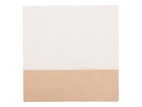 ΠΙΝΑΚΑΣ ΤΕΤΡΑΓΩΝΟΣ ΣΕΙΡΑ SANTORINI HM4519 MDF ΣΕ ΥΠΟΛΕΥΚΟ-ΚΑΦΕ ΧΡΩΜΑ 80x4(πάχος)x80Υεκ.