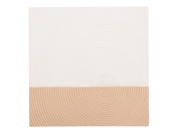 ΠΙΝΑΚΑΣ ΤΕΤΡΑΓΩΝΟΣ ΣΕΙΡΑ SANTORINI HM4519 MDF ΣΕ ΥΠΟΛΕΥΚΟ-ΚΑΦΕ ΧΡΩΜΑ 80x4(πάχος)x80Υεκ.