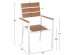 ΠΟΛΥΘΡΟΝΑ ΑΛΟΥΜΙΝΙΟΥ SAGA HM5981.01 ΛΕΥΚΗ-POLYWOOD ΣΕ ΦΥΣΙΚΟ 55x55x86Υεκ.