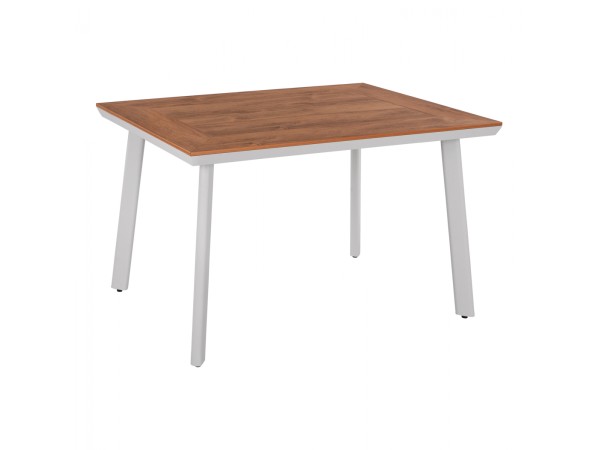 ΤΡΑΠΕΖΙ ΑΛΟΥΜΙΝΙΟΥ TABER ΜΕ POLYWOOD ΛΕΥΚΟ 120x80x72,5Υ εκ. HM5562.01