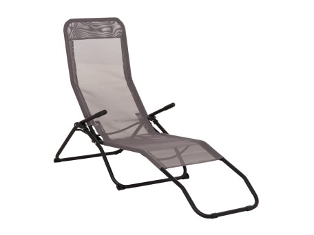 ΞΑΠΛΩΣΤΡΑ ΚΟΥΝΙΣΤΗ SWINGSAND HM6553.01 ΓΚΡΙ TEXTILENE--ΜΑΥΡΟ ΜΕΤΑΛΛΟ 142x60x95Υεκ