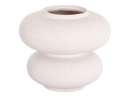 ΕΠΙΤΡΑΠΕΖΙΟ ΚΕΡΑΜΙΚΟ ΔΙΑΚΟΣΜΗΤΙΚΟ ROOK HM4629.01 ΥΠΟΛΕΥΚΟ ΚΡΥΣΤΑΛΛΙΚΟ Φ18x17Υεκ