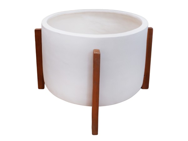 ΓΛΑΣΤΡΑ ΕΣΩΤ.ΧΩΡΟΥ HOFF HM4682.02L FIBER CEMENT ΛΕΥΚΟ-TEAK ΒΑΣΗ Φ50x35Υεκ