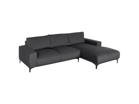 ΚΑΝΑΠΕΣ ΓΩΝΙΑ (ΔΕΞΙΑ) NOA HM3278.02R ΑΝΘΡΑΚΙ ΥΦΑΣΜΑ 288x90-157x67-80Υεκ.