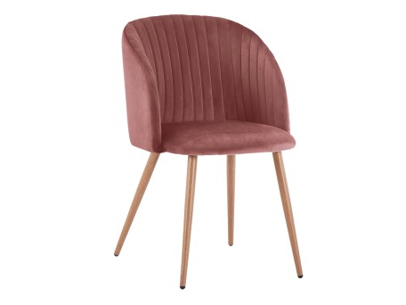 ΠΟΛΥΘΡΟΝΑΚΙ LEAH ΜΕ ΒΕΛΟΥΔΟ ΣΑΠΙΟ ΜΗΛΟ ΚΑΙ ΜΕΤΑΛΛΙΚΑ ΠΟΔΙΑ HM8543.02 51x58x81Υ εκ.