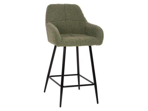 ΣΚΑΜΠΟ ΜΕΣ. ΥΨΟΥΣ STRIKE HM8592.03 ΥΦΑΣΜΑ TEDDY ΦΙΣΤΙΚΙ-ΜΑΥΡΑ ΠΟΔΙΑ 50x50x94,5Υεκ.