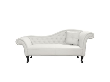 ΑΝΑΚΛΙΝΔΡΟ T.CHESTERFIELD NIOVI HM3008.02 PU ΛΕΥΚΟ-ΜΑΥΡΑ ΠΟΔΙΑ(ΔΕΞΙ)190x61x84Yεκ