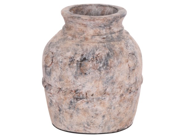 ΔΙΑΚΟΣΜΗΤΙΚΟ ΕΠΙΤΡΑΠΕΖΙΟ ΒΑΖΟ VERMO HM4395 ΤΕΡΑΚΟΤΑ ΣΕ ΓΚΡΙ Φ17x19Υεκ.