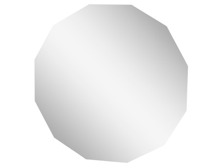 ΚΑΘΡΕΠΤΗΣ ΤΟΙΧΟΥ ΠΟΛΥΓΩΝΙΚΟΣ CANE HM4494 ΧΩΡΙΣ ΠΛΑΙΣΙΟ Φ79,5εκ.