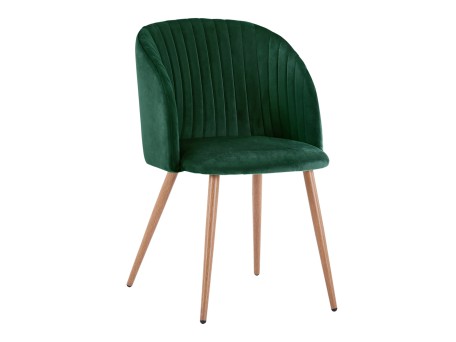 ΠΟΛΥΘΡΟΝΑΚΙ LEAH HM8543.03 ΜΕ ΒΕΛΟΥΔΟ ΚΥΠΑΡΙΣΣΙ ΚΑΙ ΜΕΤΑΛΛΙΚΑ ΠΟΔΙΑ  51x58x81Υ εκ.