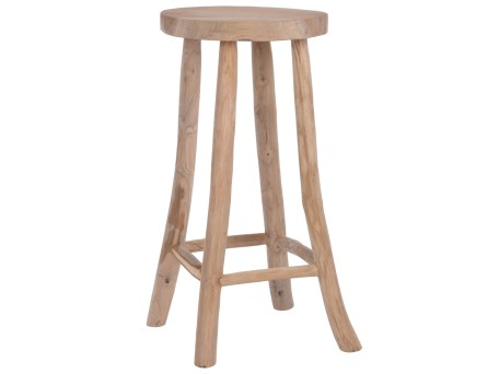 ΣΚΑΜΠΟ ΜΠΑΡ KONT HM9338 ΑΠΟ ΜΑΣΙΦ ΞΥΛΟ TΕΑK ΦΥΣΙΚΟ ΨΗΛΟ Φ34,5Χ71,5Υεκ.