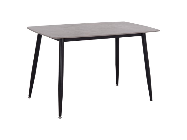 ΤΡΑΠΕΖΙ RAVEN HM9854.13 ΚΕΡΑΜΙΚΟ TOP ΓΚΡΙ ΜΑΡΜΑΡΟ-ΜΑΥΡΟ ΜΕΤΑΛΛΟ 120x70x73Υεκ.