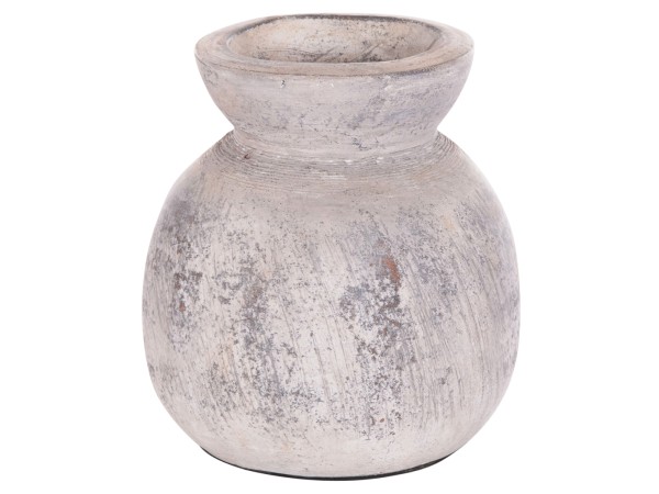 ΔΙΑΚΟΣΜΗΤΙΚΟ ΕΠΙΤΡΑΠΕΖΙΟ ΒΑΖΟ VERMO HM4396 ΤΕΡΑΚΟΤΑ ΣΕ ΑΝΟΙΧΤΟ ΓΚΡΙ Φ18x19Υεκ.