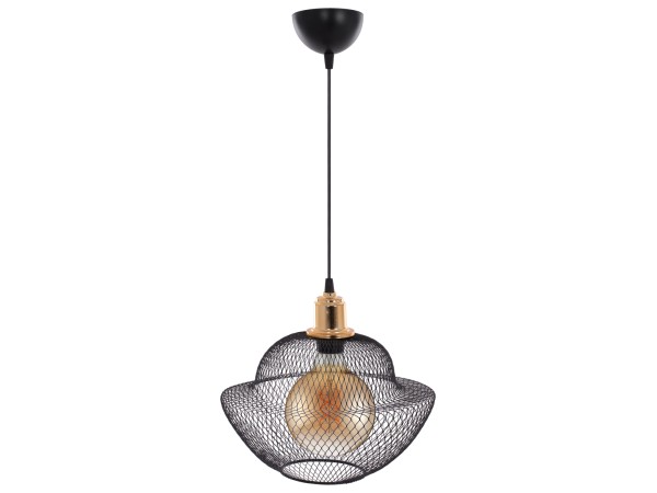 ΦΩΤΙΣΤΙΚΟ ΟΡΟΦΗΣ ΜΑΥΡΟ ΜΕΤΑΛΛΙΚΟ ΜΟΝΤΕΡΝΟ ΠΛΕΓΜΑ Φ30x65Yεκ.HM7690.01