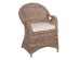ΠΟΛΥΘΡΟΝΑ ΜΕ ΕΚΡΟΥ ΜΑΞΙΛΑΡΙ KEYLA HM9536 ΚΑΦΕ RATTAN 63x65x87Υεκ.
