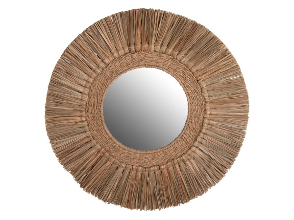 ΚΑΘΡΕΠΤΗΣ ΤΟΙΧΟΥ HM7831 ΜΕ ΠΛΑΙΣΙΟ MENDONG GRASS Φ70εκ ΣΕ ΧΡΩΜΑ ΦΥΣΙΚΟ