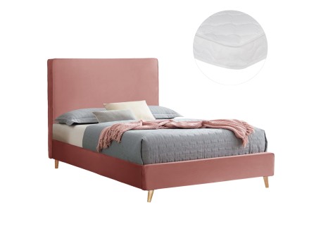 ΚΡΕΒΑΤΙ ΜΕ ΣΤΡΩΜΑ MAYLIN HM21281.01 ΣΑΠΙΟ ΜΗΛΟ ΒΕΛΟΥΔΟ--ΓΙΑ 120x200εκ