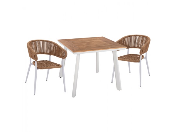 ΣΕΤ ΤΡΑΠΕΖΑΡΙΑ 3ΤΜΧ ΤΡΑΠΕΖΙ ΑΛΟΥΜΙΝΙΟΥ 80X80 & ΠΟΛΥΘΡΟΝΕΣ ΛΕΥΚΕΣ HM11442 ΣΕΤ ΤΡΑΠΕΖΑΡΙΑ 3ΤΜΧ ΤΡΑΠΕΖΙ ΑΛΟΥΜΙΝΙΟΥ 80X80 & ΠΟΛΥΘΡΟΝΕΣ ΛΕΥΚΕΣ HM11442