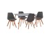 ΣΕΤ ΤΡΑΠΕΖΑΡΙΑΣ 5ΤΜΧ VEGAS HM21177 MDF TOP ΣΕ ΓΚΡΙ--ΥΦΑΣΜΑ ΣΕ ΓΚΡΙ