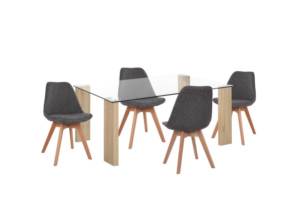 ΣΕΤ ΤΡΑΠΕΖΑΡΙΑΣ 5ΤΜΧ MORGAN HM21269.03 ΤΡΑΠΕΖΙ & 4 ΚΑΡΕΚΛΕΣ - ΓΚΡΙ ΥΦΑΣΜΑ ΣΕΤ ΤΡΑΠΕΖΑΡΙΑΣ 5ΤΜΧ MORGAN HM21269.03 ΤΡΑΠΕΖΙ & 4 ΚΑΡΕΚΛΕΣ - ΓΚΡΙ ΥΦΑΣΜΑ