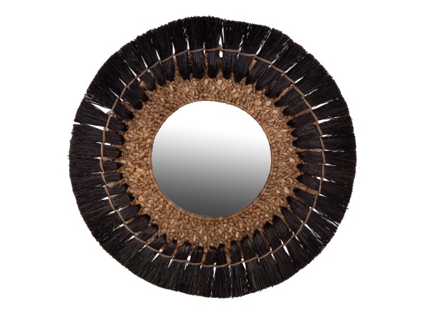 ΚΑΘΡΕΠΤΗΣ ΤΟΙΧΟΥ HM7832 ΜΕ ΠΛΑΙΣΙΟ MENDONG GRASS Φ70εκ ΣΕ ΜΑΥΡΟ & ΦΥΣΙΚΟ