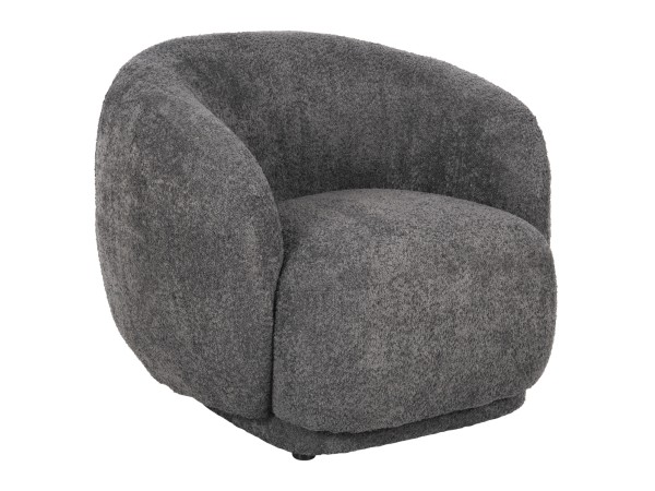 ΠΟΛΥΘΡΟΝΑ KARPEN HM9600.01 ΓΚΡΙ ΜΠΟΥΚΛΕ ΥΦΑΣΜΑ  93x87x78Υ εκ.