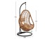 ΚΡΕΜΑΣΤΗ ΠΟΛΥΘΡΟΝΑ ΦΩΛΙΑ CALLIE HM5541.01 ΜΕ WICKER & ΜΑΞΙΛΑΡΙΑ ΜΠΕΖ Φ95Χ195Υ εκ.