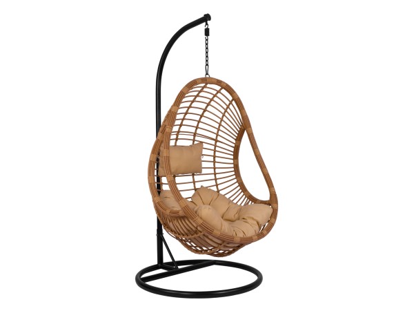 ΚΡΕΜΑΣΤΗ ΠΟΛΥΘΡΟΝΑ ΦΩΛΙΑ CALLIE HM5541.01 ΜΕ WICKER & ΜΑΞΙΛΑΡΙΑ ΜΠΕΖ Φ95Χ195Υ εκ.