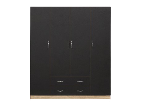 ΝΤΟΥΛΑΠΑ 4ΦΥΛΛΗ AZALEA ΜΕ 2 ΣΥΡΤΑΡΙΑ 200Χ56Χ180Υεκ. HM353.04 SONAMA-ΓΚΡΙ