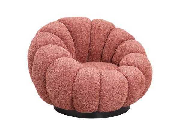 ΠΟΛΥΘΡΟΝΑ ΠΕΡΙΣΤΡΕΦΟΜΕΝΗ GRYMM HM9601.02 ΡΟΖ ΜΠΟΥΚΛΕ-ΜΑΥΡΗ ΜΕΤΑΛ. ΒΑΣΗ 90x93x65Υεκ.