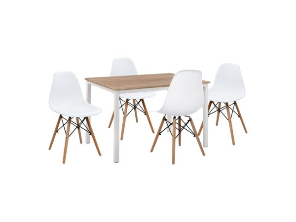 ΣΕΤ 5ΤΜΧ ΤΡΑΠΕΖΙ SONAMA & ΚΑΡΕΚΛΕΣ PP TWIST ΜΕ ΛΕΥΚΟ ΚΑΘΙΣΜΑ HM11014 110x70x76 cm ΣΕΤ 5ΤΜΧ ΤΡΑΠΕΖΙ SONAMA & ΚΑΡΕΚΛΕΣ PP TWIST ΜΕ ΛΕΥΚΟ ΚΑΘΙΣΜΑ HM11014 110x70x76 cm