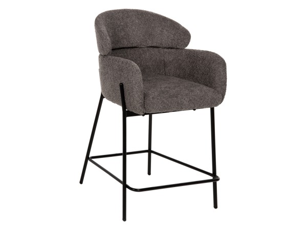 ΣΚΑΜΠΟ ΜΕΣ. ΥΨΟΥΣ WOLF HM8584.01 ΓΚΡΙ ΥΦΑΣΜΑ ΜΠΟΥΚΛΕ-ΜΕΤΑΛΛΙΚΑ ΠΟΔΙΑ 56x56x96Yεκ.