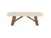 ΤΡΑΠΕΖΙ ΜΕΣΗΣ MAEVE HM6595.02 ΜΠΕΖ FIBER CEMENT--ΞΥΛΟ ΑΚΑΚΙΑΣ 130x70x45Υεκ.