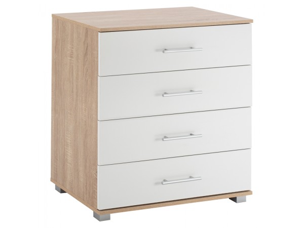 ΣΥΡΤΑΡΙΕΡΑ ΜΕΛΑΜΙΝΗΣ BRIANA HM2204.06 ME 4 ΣΥΡΤΑΡΙΑ SONAMA-ΛΕΥΚΟ 75x40x83Y εκ.