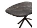 ΤΡΑΠΕΖΙ ΟΒΑΛ RODDEN HM11903.02 ΜΕ WERZALIT BLACK/GOLD MARBLE-ΜΑΥΡΗ ΒΑΣΗ 146x94x75Υεκ