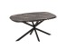 ΤΡΑΠΕΖΙ ΟΒΑΛ RODDEN HM11903.02 ΜΕ WERZALIT BLACK/GOLD MARBLE-ΜΑΥΡΗ ΒΑΣΗ 146x94x75Υεκ