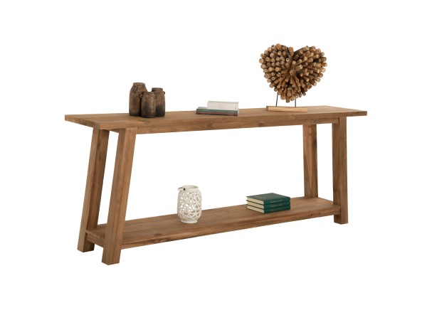 ΚΟΝΣΟΛΑ ΧΩΡΙΣ ΣΥΡΤΑΡΙ ΑΠΟ ΑΝΑΚΥΚΛΩΜΕΝΟ ΞΥΛΟ ΤΕΑΚ HM9554 240x45x91Υεκ.