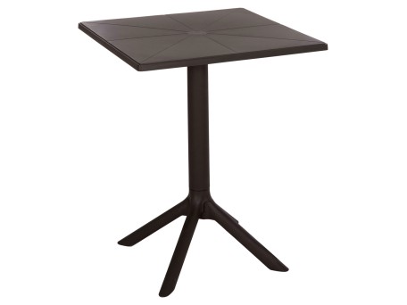 ΤΡΑΠΕΖΙ ΠΟΛΥΠΡΟΠΥΛΕΝΙΟΥ ΤΕΤΡΑΓΩΝΟ TERRIN HM6125.13 ΚΑΦΕ 60x60x75Υεκ.