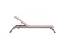 ΞΑΠΛΩΣΤΡΑ ΑΛΟΥΜΙΝΙΟΥ MARIMAR HM6562.03 ΣΚΕΛΕΤΟΣ TAUPE & TEXTILENE ΜΠΕΖ 218x67x31Υεκ