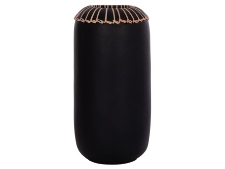 ΕΠΙΤΡΑΠΕΖΙΟ ΔΙΑΚΟΣΜΗΤΙΚΟ ΒΑΖΟ LENNOX HM4675.01S TΕΡΑΚΟΤΑ ΣΕ ΜΑΥΡΟ--Φ18x33Υεκ.