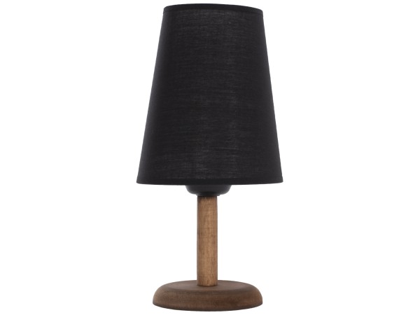 ΕΠΙΤΡΑΠΕΖΙΟ ΦΩΤΙΣΤΙΚΟ ΞΥΛΙΝΟ ΜΕ ΚΥΛΙΝΔΡΙΚΟ ΚΑΠΕΛΟ ΜΑΥΡΟ Φ15x34Yεκ.HM7692.01