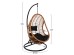 ΚΡΕΜΑΣΤΗ ΠΟΛΥΘΡΟΝΑ ΦΩΛΙΑ CALLIE HM5541.04 ΜΕ ΜΠΕΖ WICKER & ΜΑΥΡΑ ΜΑΞΙΛΑΡΙΑ Φ105Χ195Υ εκ.