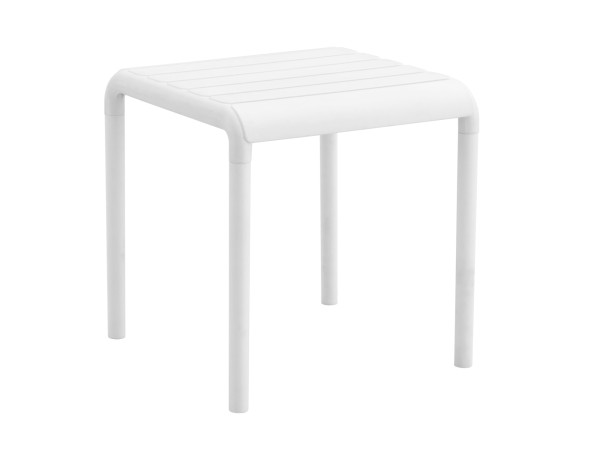 ΤΡΑΠΕΖΑΚΙ ΤΕΤΡΑΓΩΝΟ KORVER HM6335.01 ΠΟΛΥΠΡΟΠΥΛΕΝΙΟ ΣΕ ΛΕΥΚΟ 45x45x47Υεκ.